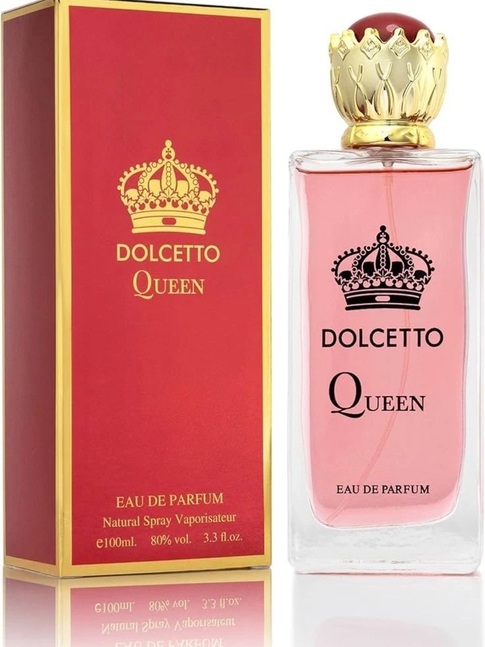 Dolcetto Queen Eau de Parfum - Pink & Gold Bottle